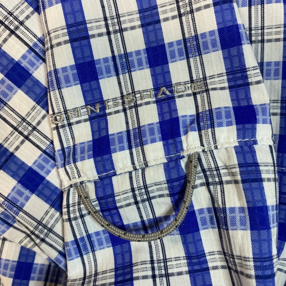 Columbia (Lot of 2) Omni-Shade Plaid Hiking Shirt Mens XL Long Sleeve Button Up